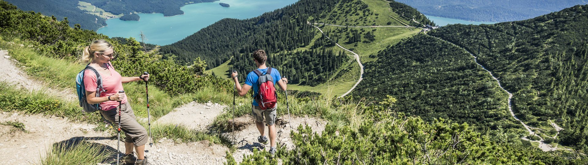 Wanderer Herzogstand, © Tourist Information Kochel a. See, Foto: Th. Kujat